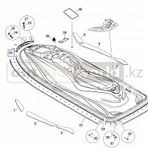 Бампер передний GTI/GTX/RXP/RXT/Wake (2007-2008)