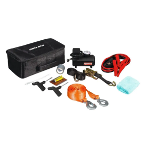 Комплект первой необходимости Can-am: стропа, шиномонтаж, изолента, пусковой провод, насос подкачки