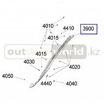 Дефлектор боковой левого заднего крыла Х3