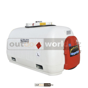 Мобильный резервуар Hippotank 980 ДТ, электронасос 12/24 В-60 л/мин, 5 м шланг, пистолет-автомат