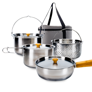 Набор cтальной кухонный KingCamp - Серебристый Сет