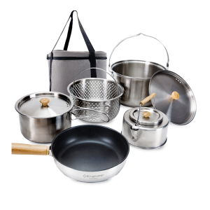 Набор cтальной кухонный KingCamp - Серебристый Сет 1