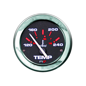 Индикатор температуры, черный Admiral