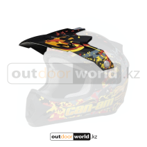 Козырек для шлема Cross, черный с графикой