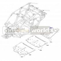 Защита днища задняя пластиковая X3