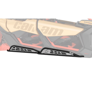 Защита порогов  черная Lonestar Racing