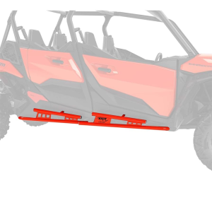 Защита порогов красная Lonestar Racing