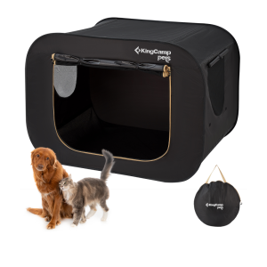 Палатка Походная для Животных KingCamp POP UP PET TENT- Черный