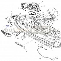 Декор панель белая левая RXT