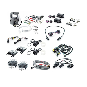 Установочный комплект консольного ДУ DUAL New (хром покрытие/черная рукоятка)