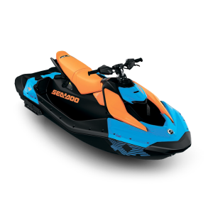 Гидроцикл  Sea-Doo Spark Trixx 90 3-мест. Черно-оранжевый с голубым 2026