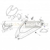 Ручка открывания капота правая