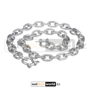 Якорная цепь с шаклом D1/4" 4фута (оцинкованая)